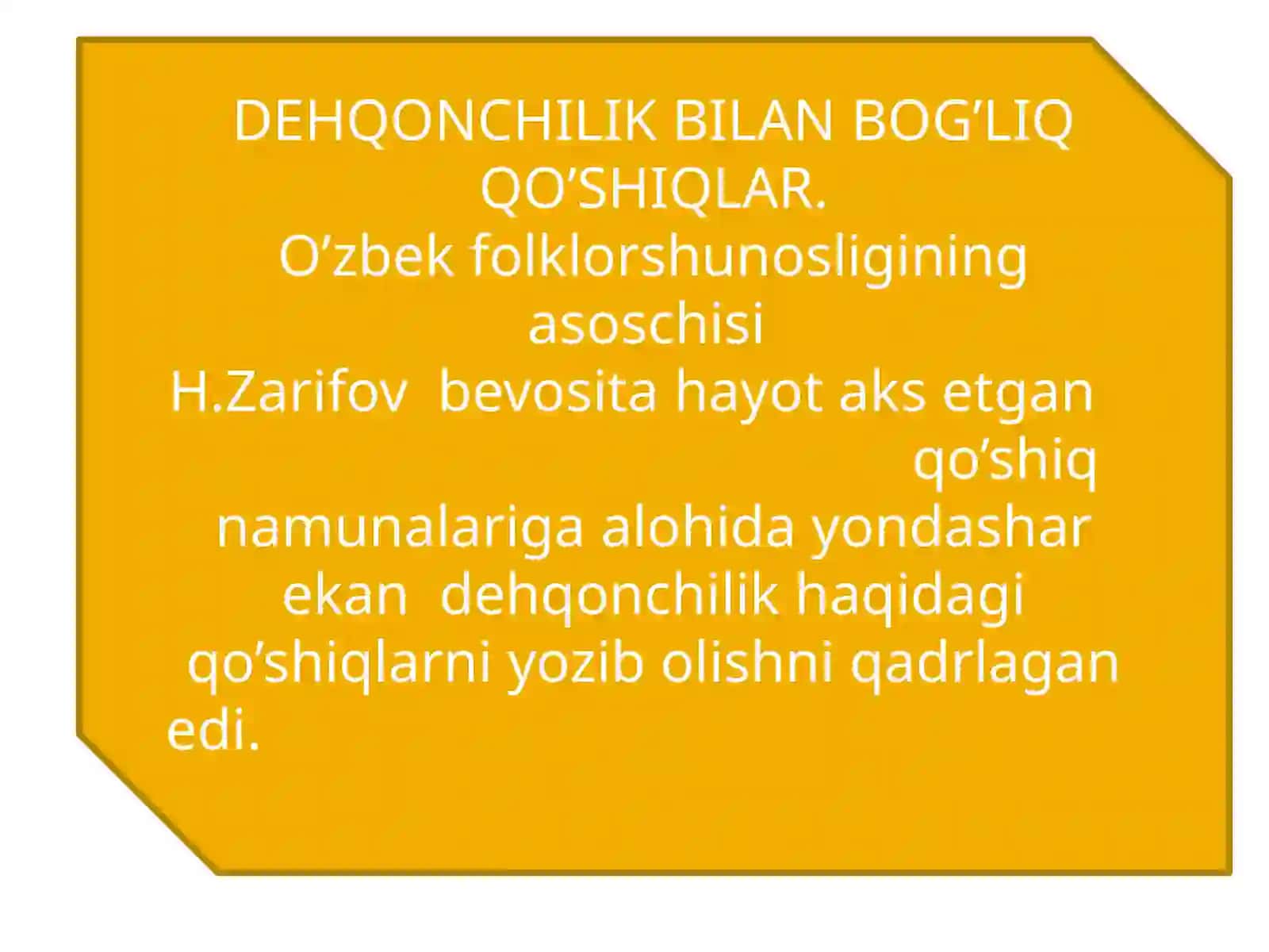 Mehnatqo’shiqlariningyaratilishi,tarixi,badiiyati 4