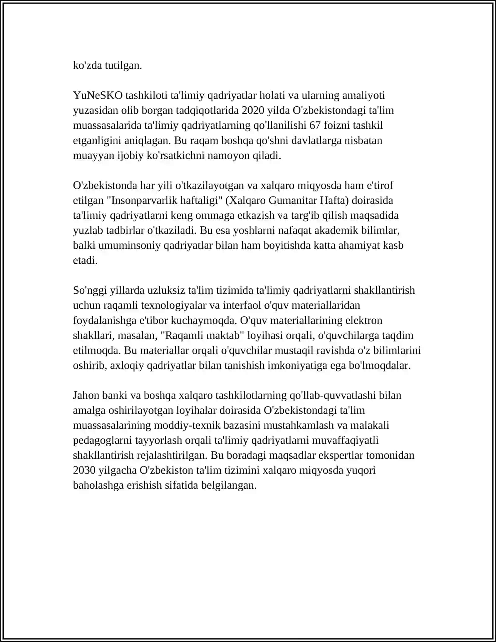 TALIMIY QADIRYATLAR VA TARBIYAVIY QADIRYATLAR 4