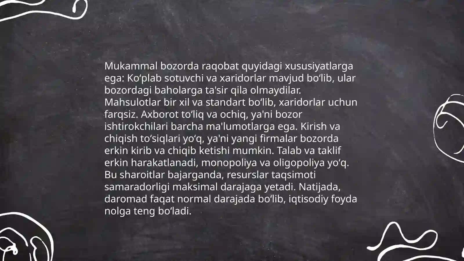 Mukammal bozorda raqobat va monopoliya 4