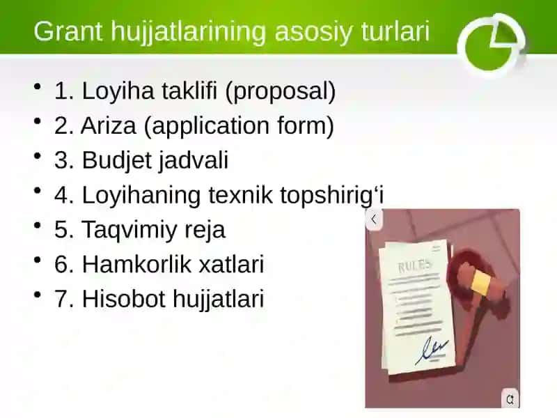 Grant loyihasi hujjatlari 4