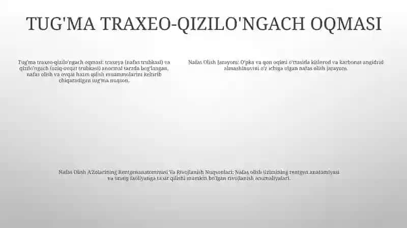 Nafas Olish Jarayoni.Nafas Olish A'Zolarinig Rentgenanatomiyasi Va Rivojlanish Nuqsonlari 4