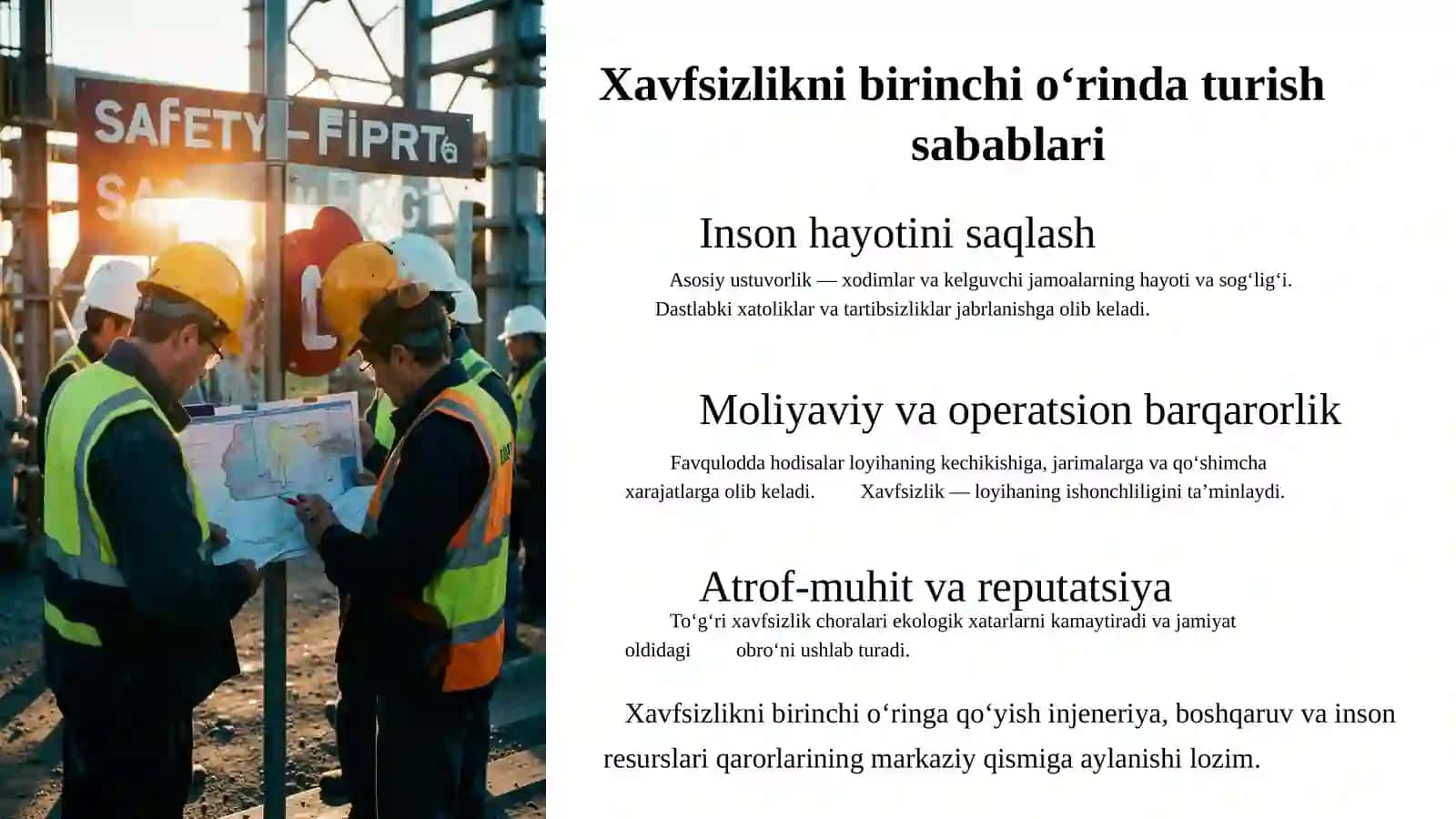 Kon ochishning boshlangʻich bosqichida xavfsizlik choralari 4