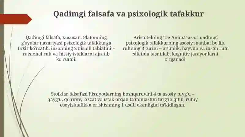 Antikdavr psixologiyasi 4