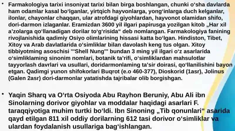 Umumiy farmakalogiya 4
