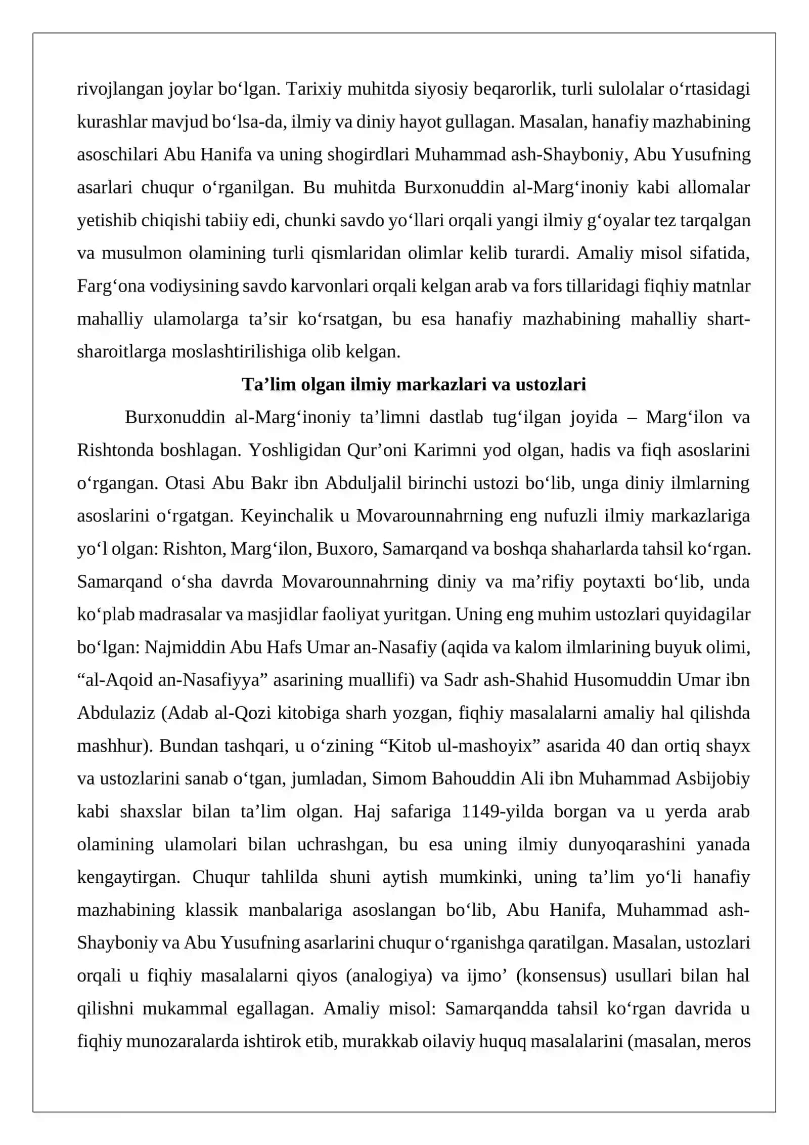 Burxonuddin al-Marg‘inoniy (1123-1197) 4