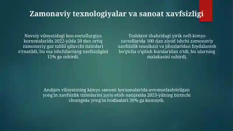 Xavfli Ishlab Chiqarish Korxonalarining Sanoat Xavfsizligi Holati 4
