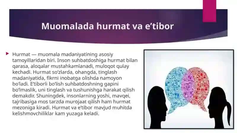 Muomala madaniyatidagi axloqiy me’yorlar 4