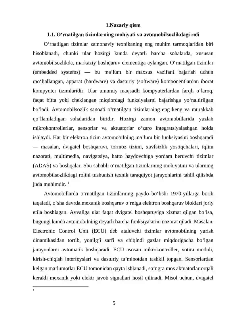AVTOMOBILSOZLIKDA O‘RNATILGAN TIZIMLAR (ECU, ABS, ADAS) 4