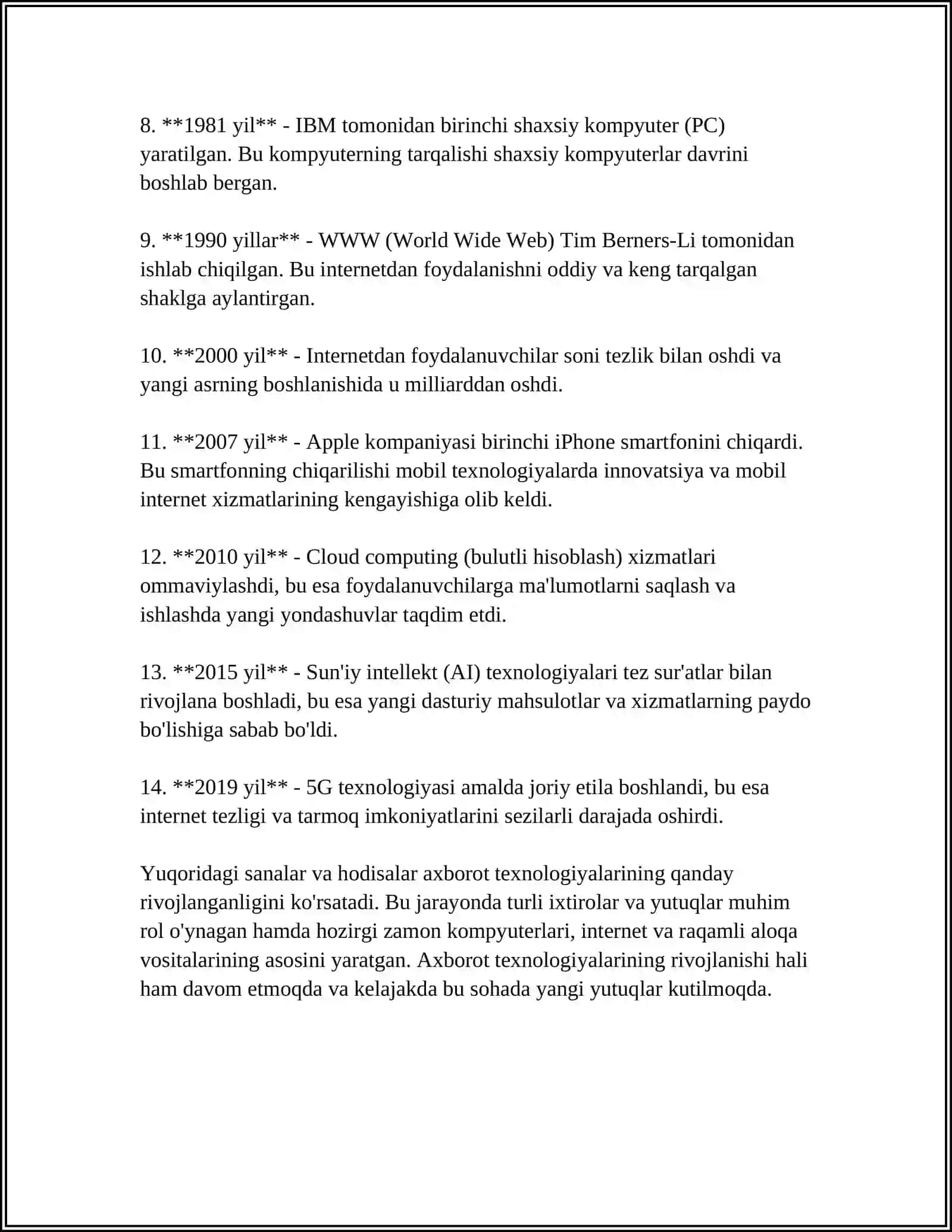 AXBOROT TEHNALOGIYALARI EVOLUTSIYASI 4