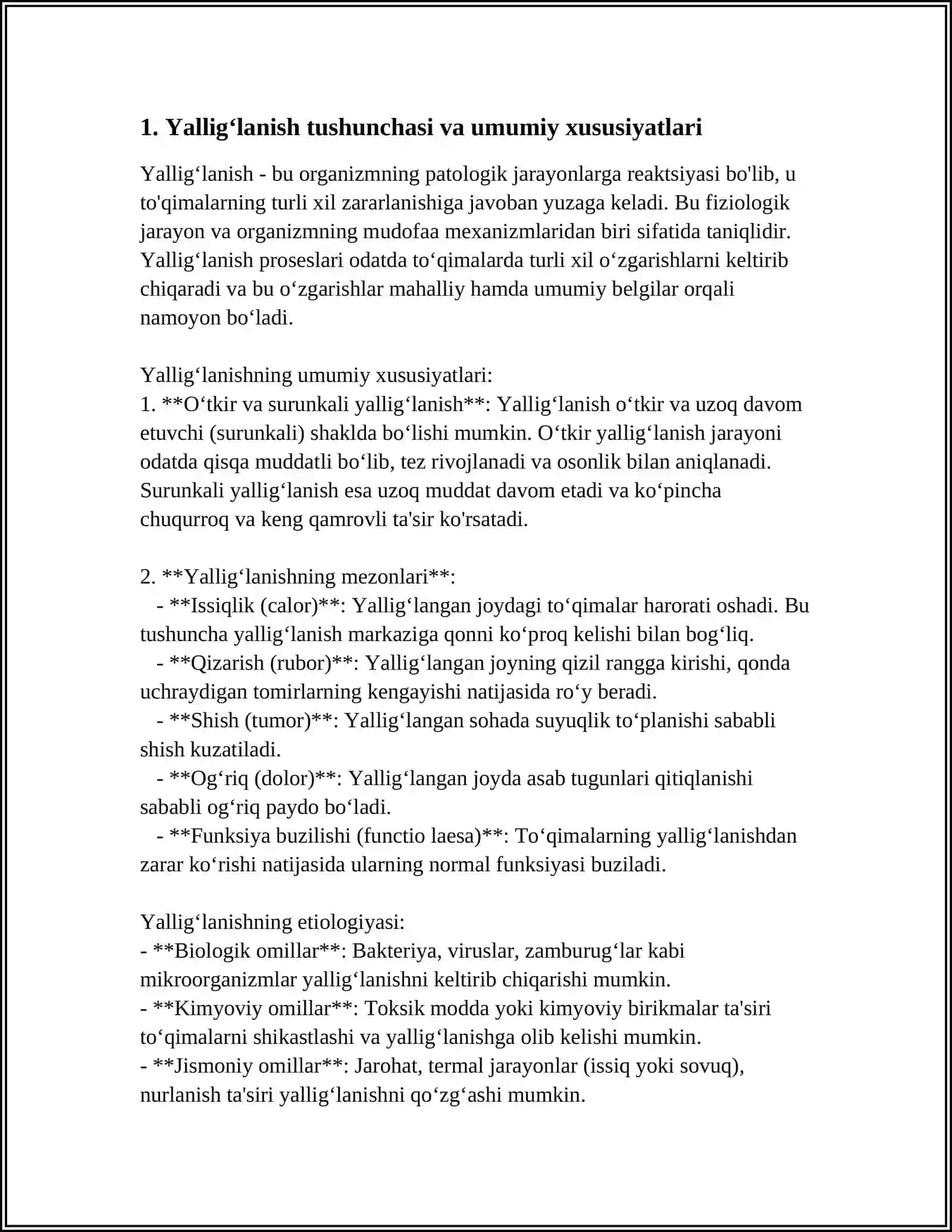 YALLIG'LANISH PATOFIZIOLOGIYASI 4
