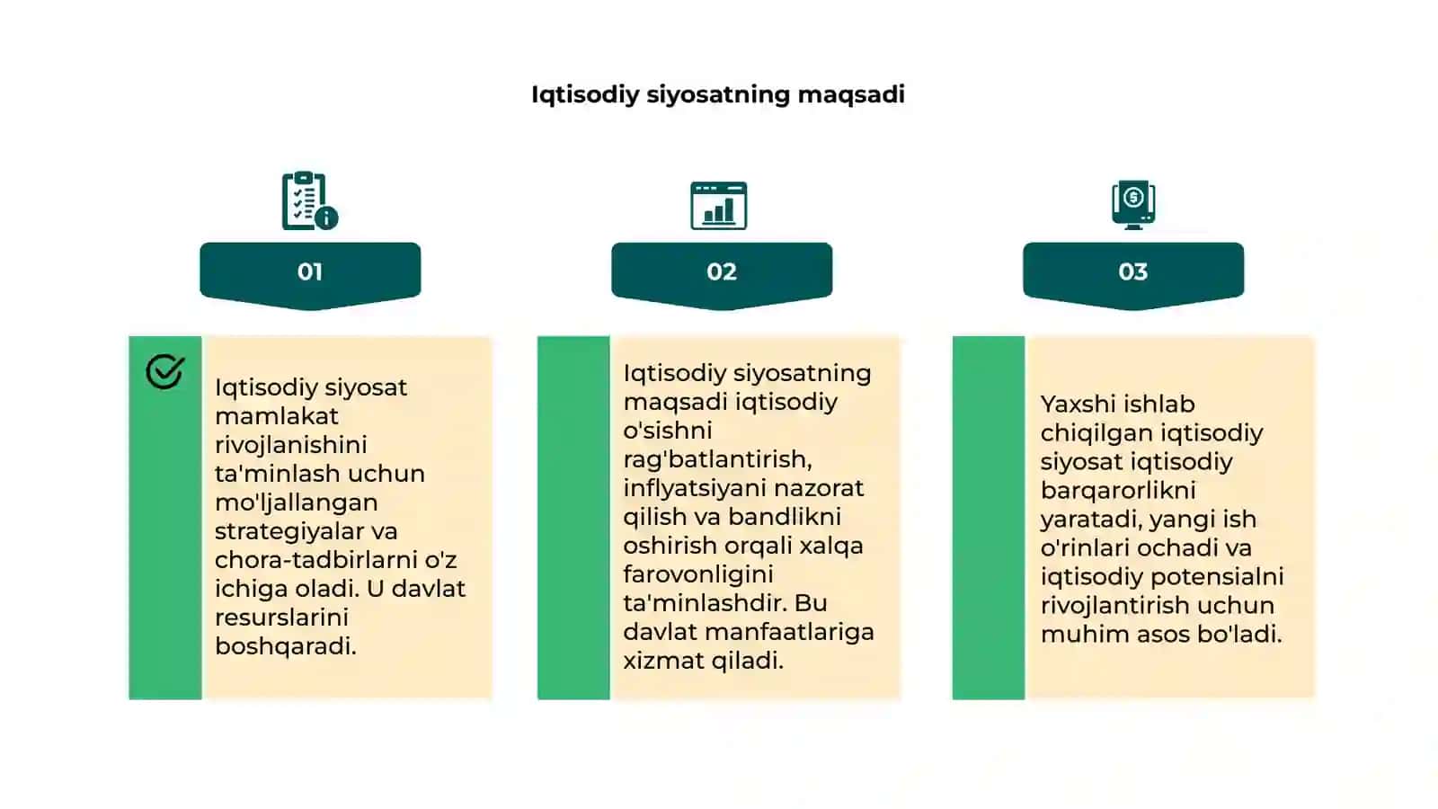 Iqtisodiy siyosatga kirish 4