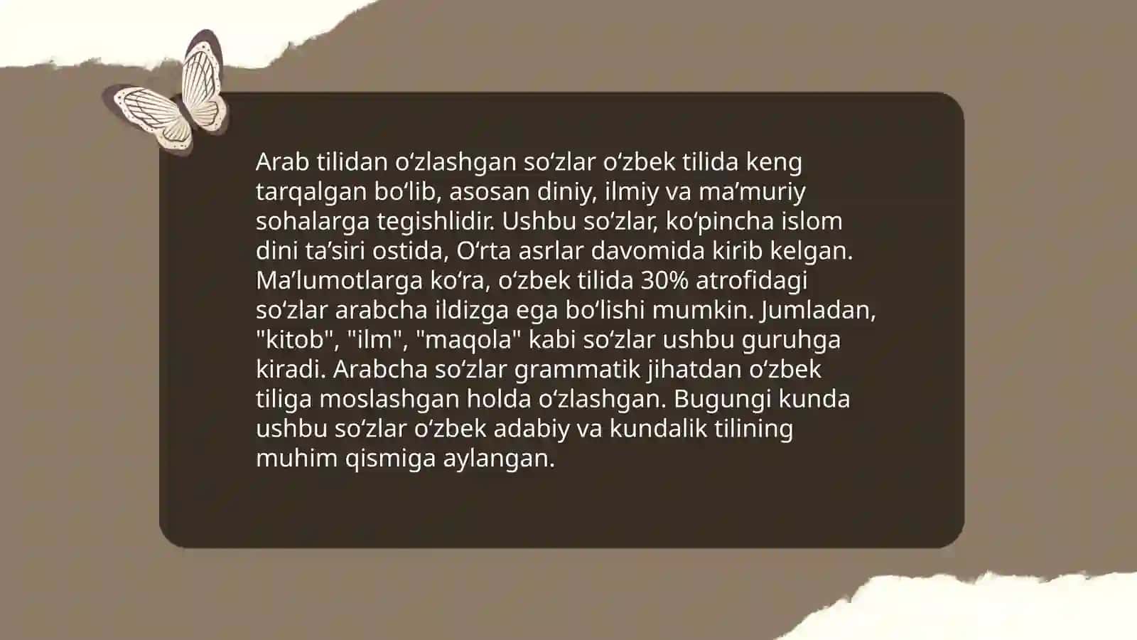 O‘zbek tiliga rus tilidan kirib kelgan leksemalar 4
