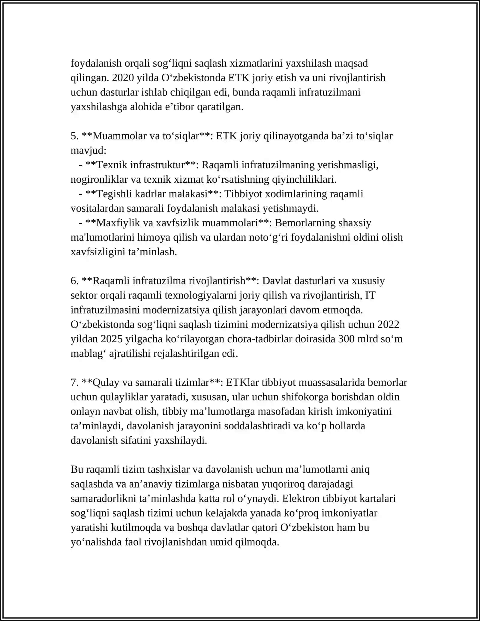 Elektron tibbiyot kartalari 4