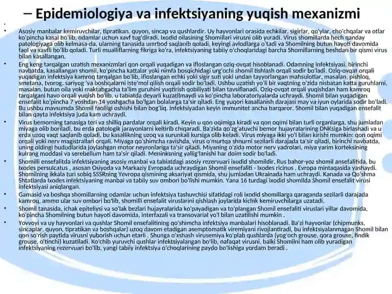 Ensefalit kasalligining kelib chiqish sabablari va asoratlari 4