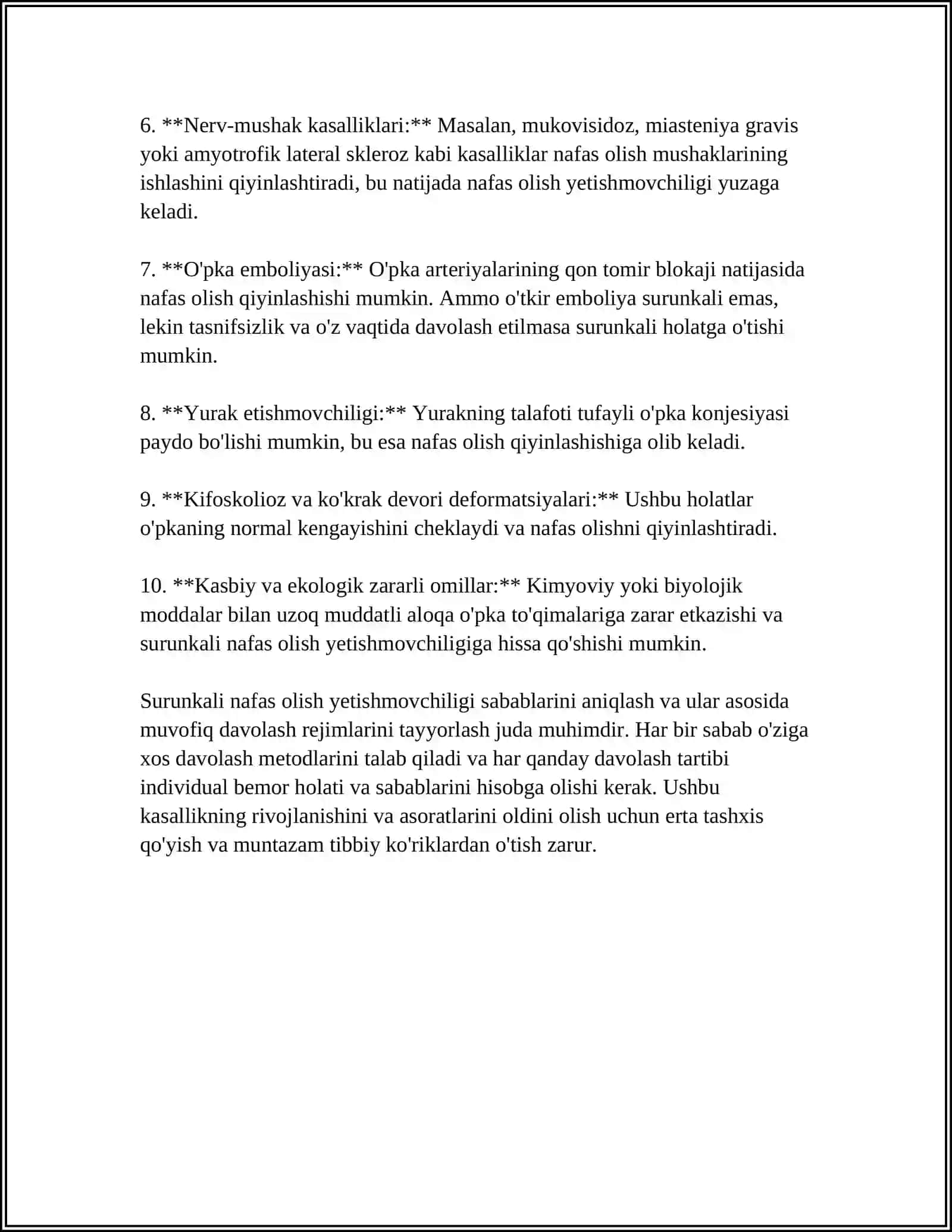SURUNKALI NAFAS OLISH YETISHMOVCHILIGI 4