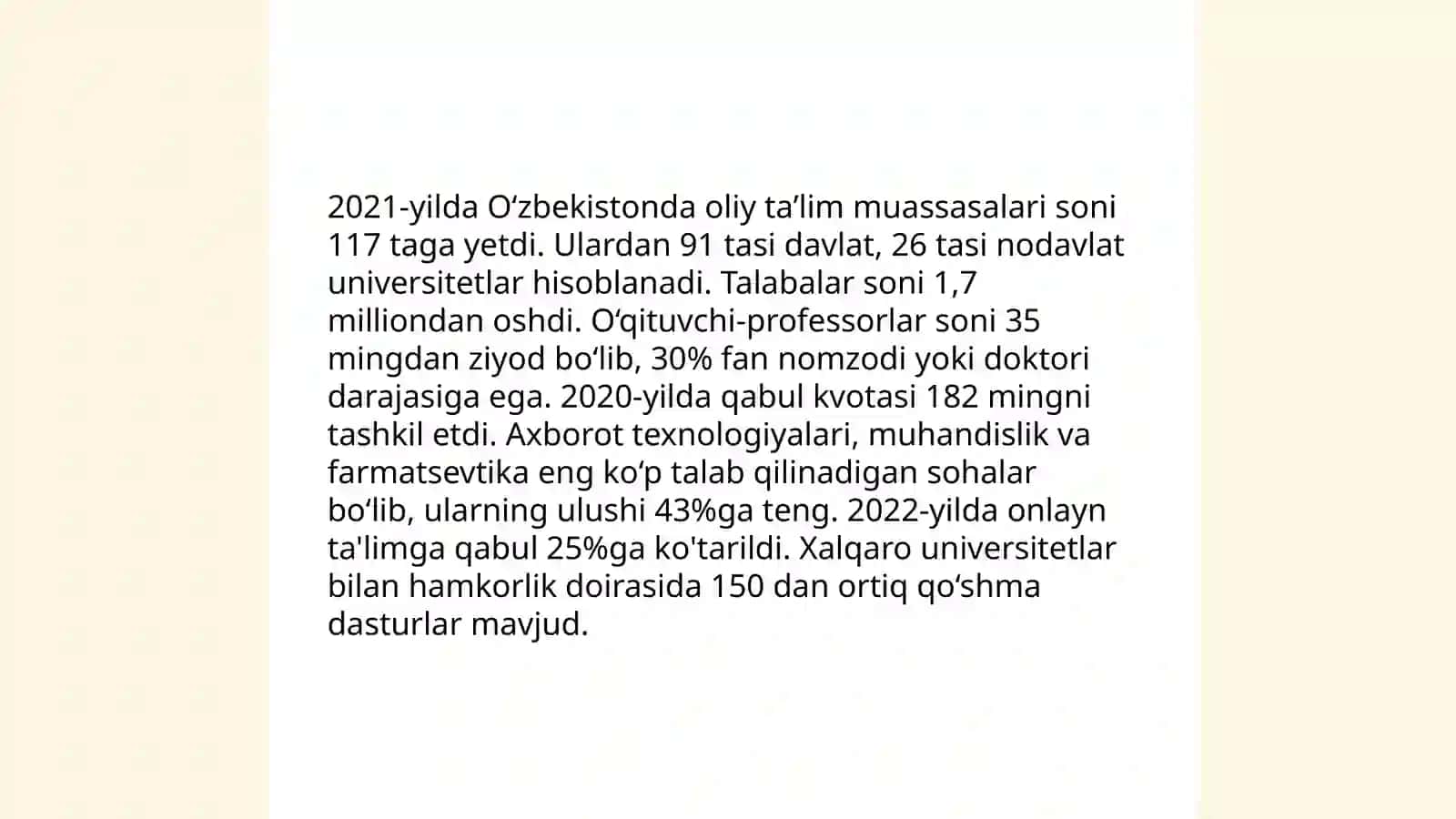 Talabalikka tayyorgarlik 4