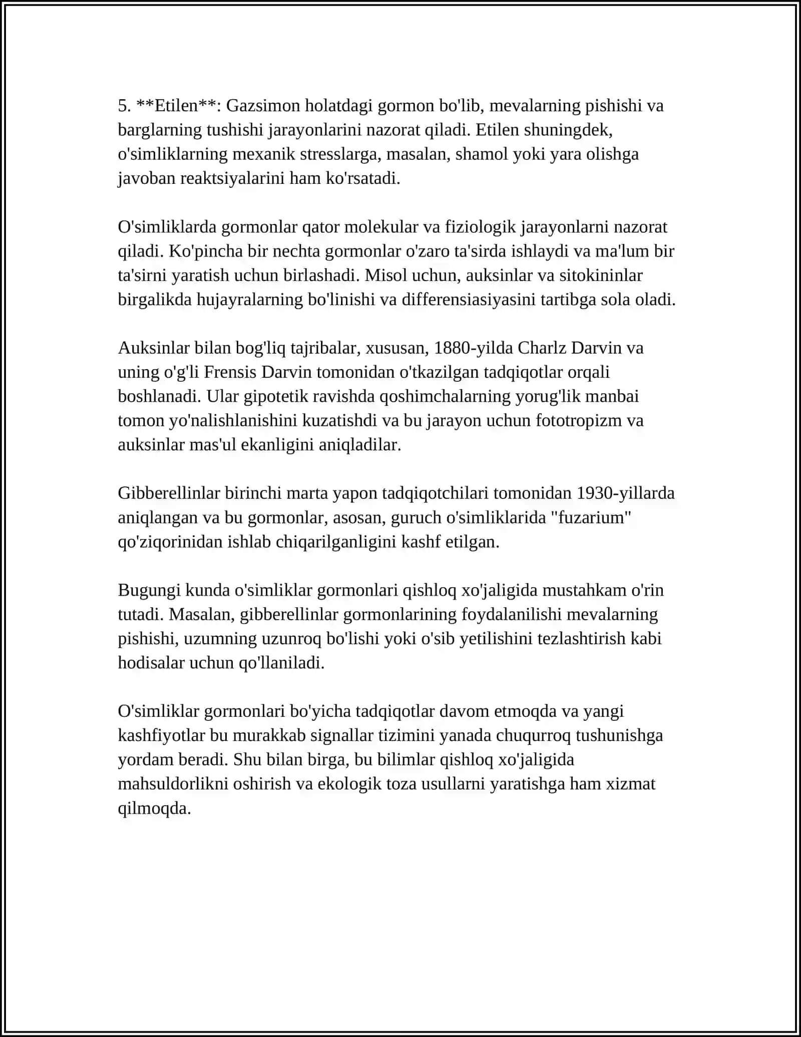 O'SIMLIKLARNI O'SISH REGULYATORLARI 4