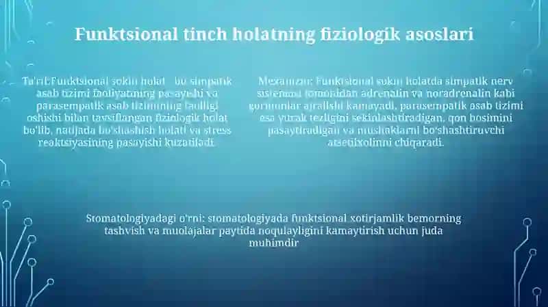 Funktsional Tinch Holat 4