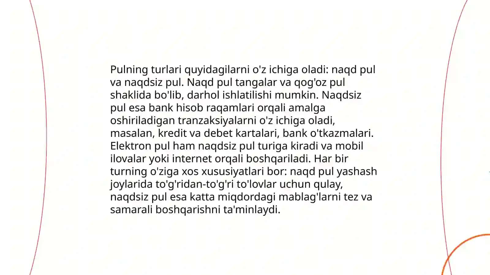 Pulning xususiyatlari 4