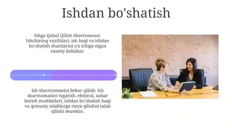 Ish Shartnomasi tuzish va uni bekor qilish 4