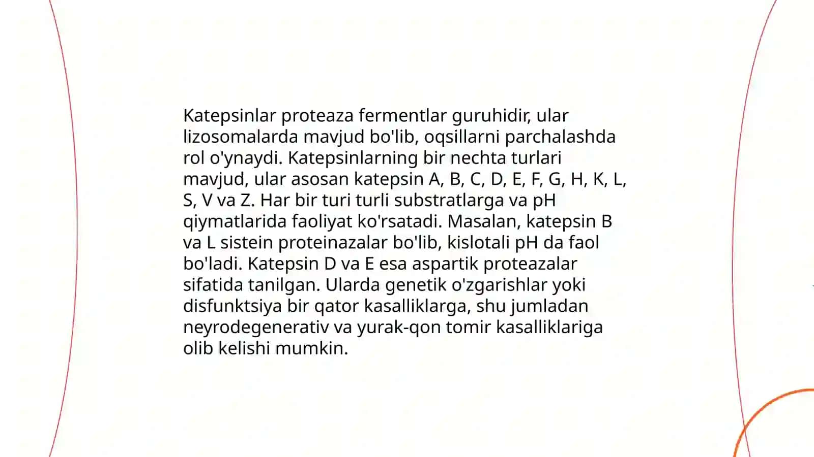Katepsinlar, ularning klinik ahamiyati 4
