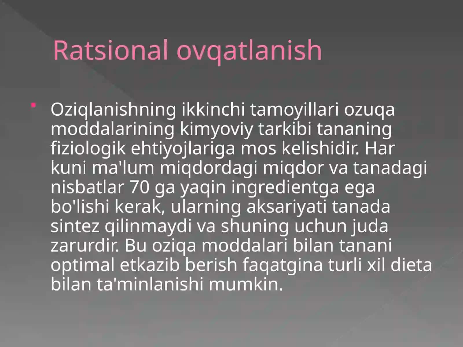 OSHQOZON ICHAK BIOKIMYOSI 4