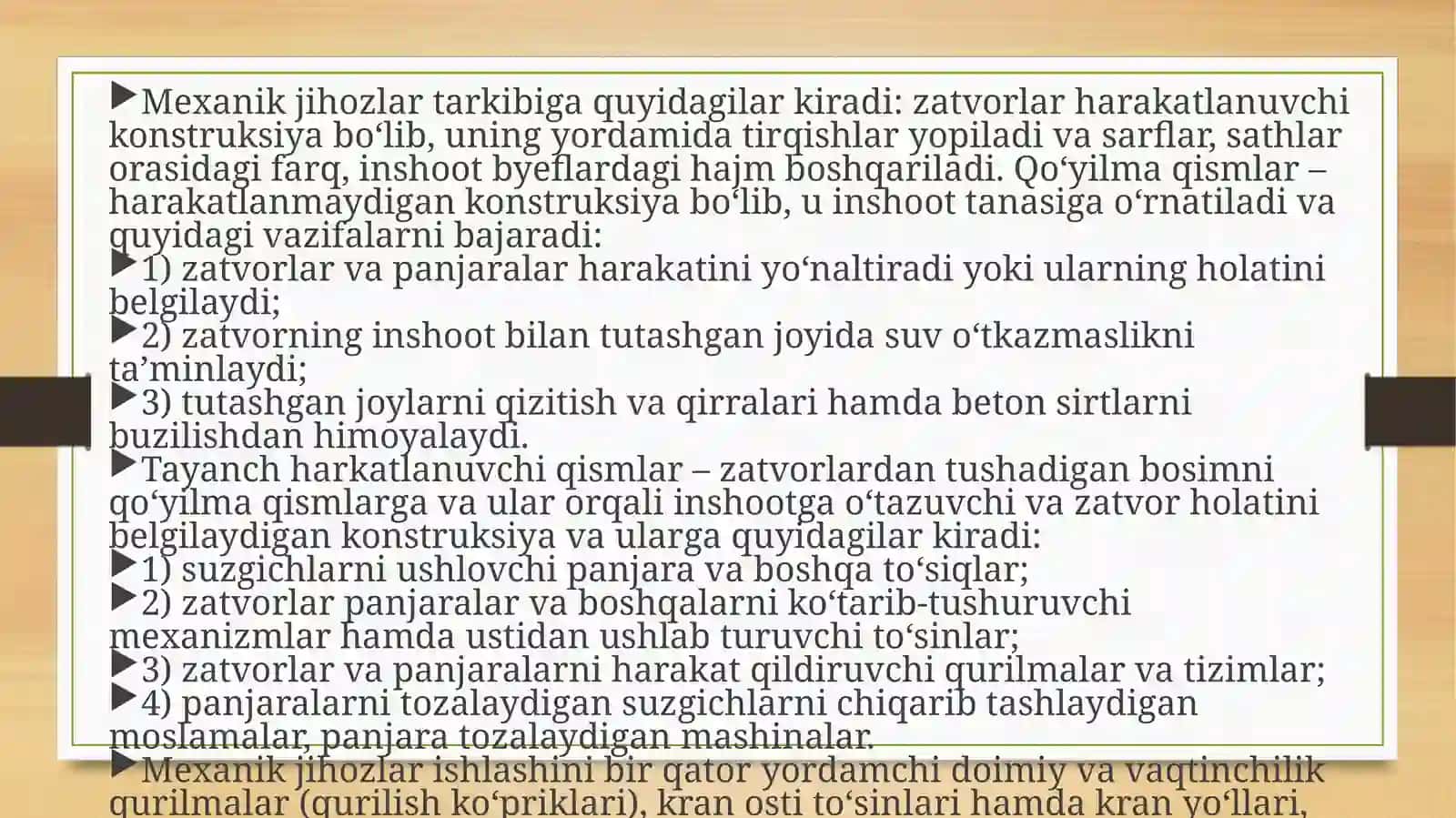 Gidrotexnikainshootlarimexanikjihozlari 4