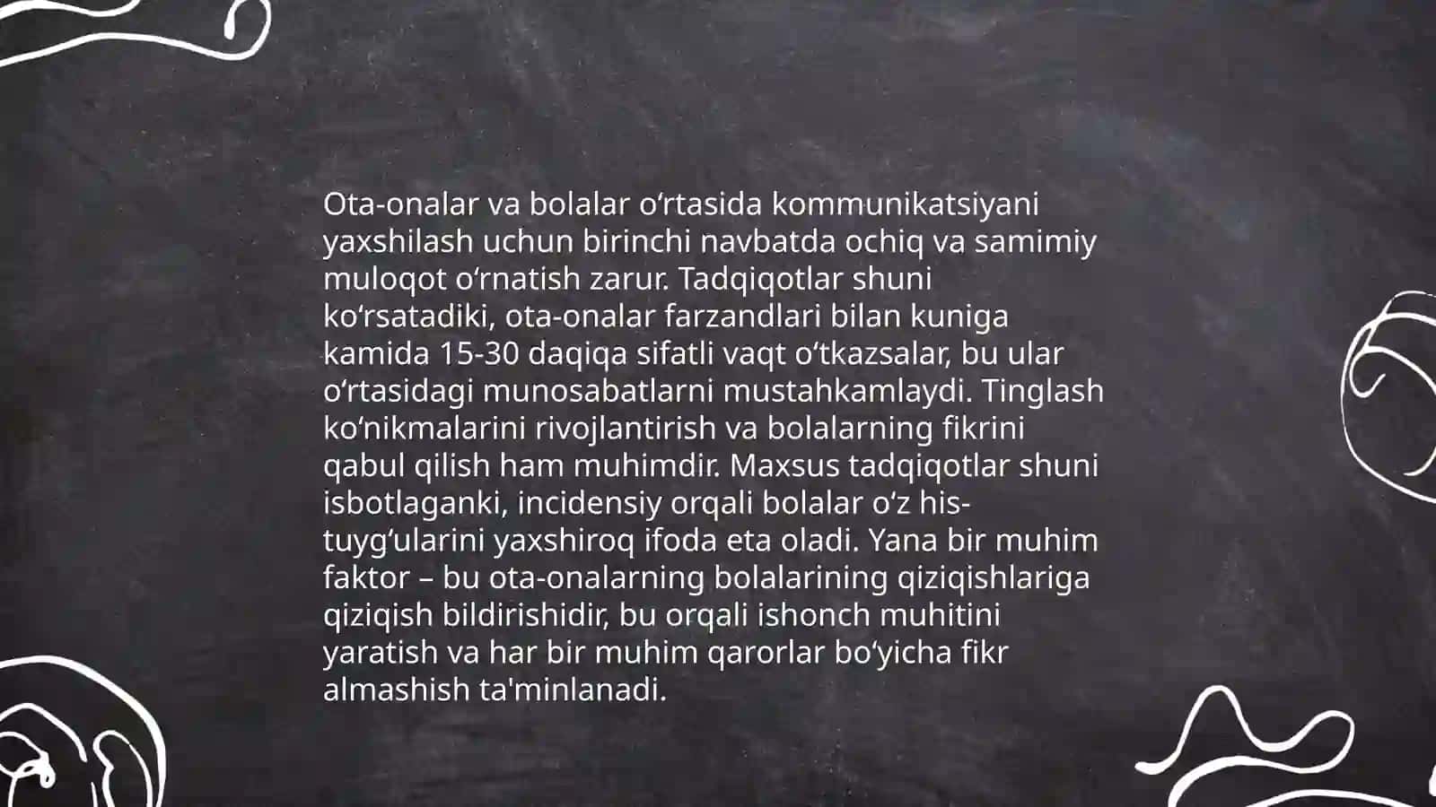 Ota-onalar majlisini kreativ o'tkazish 4