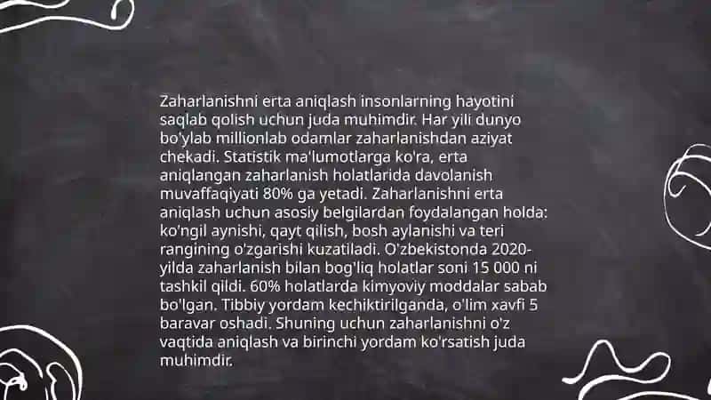 Oʻtkir zaharlanishlar 4