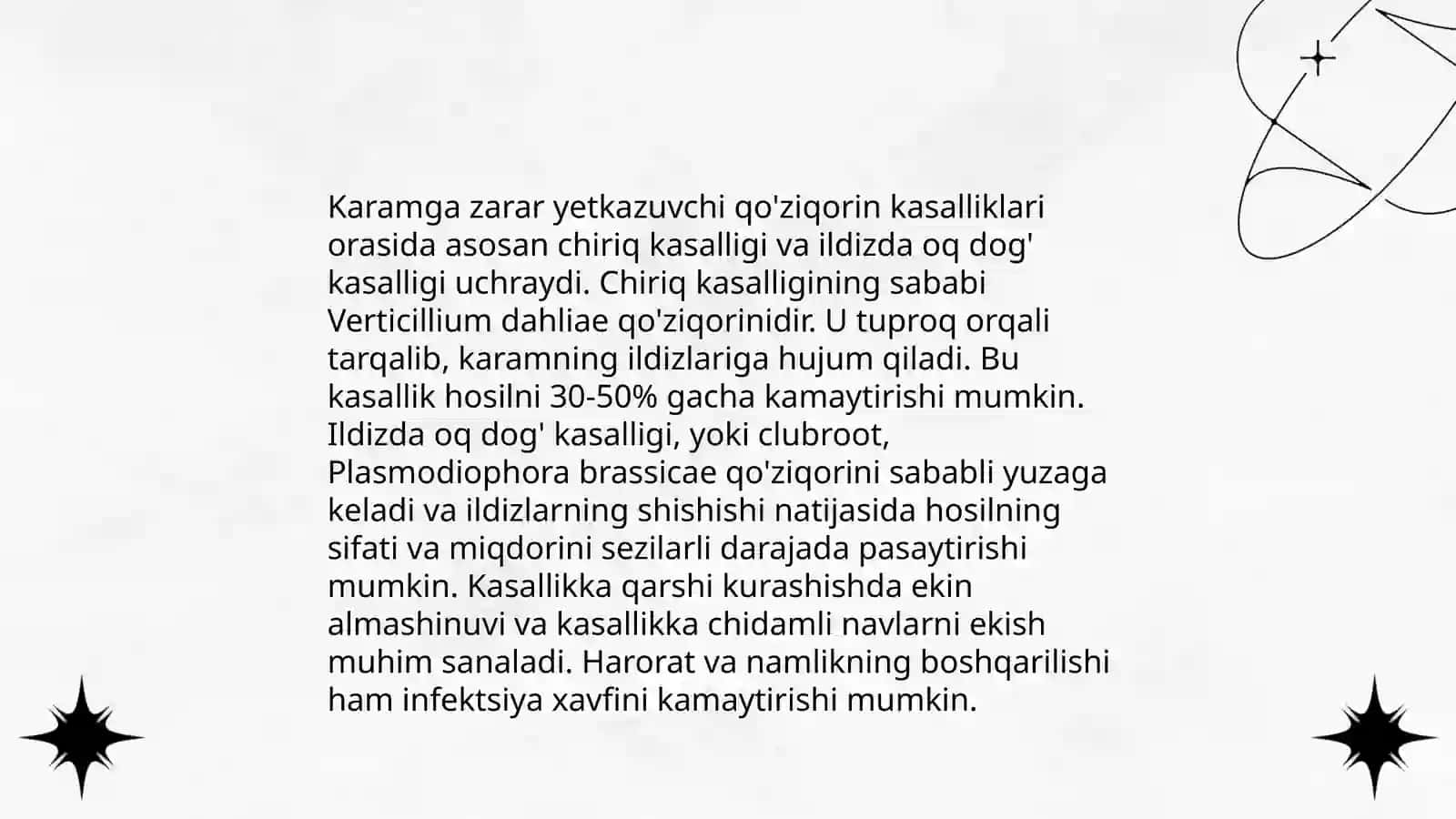 Karam va lavlagi kasalliklari 4