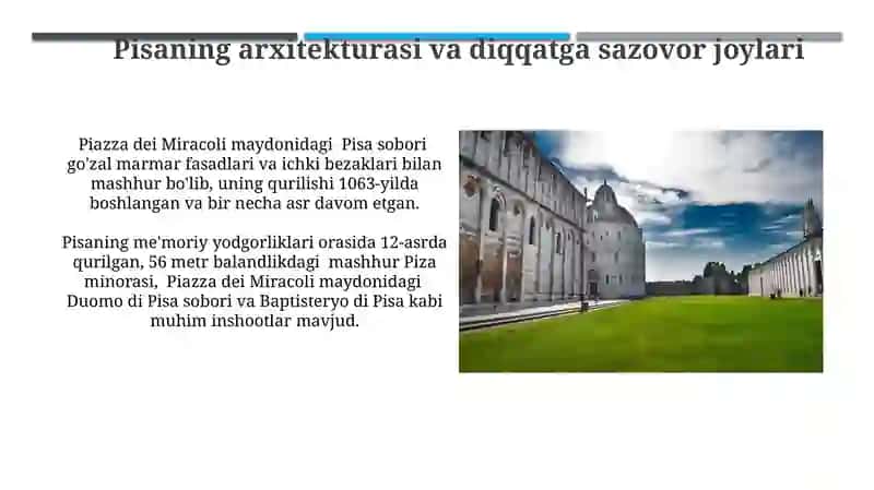 Pisaning geografik joylashuvi 4