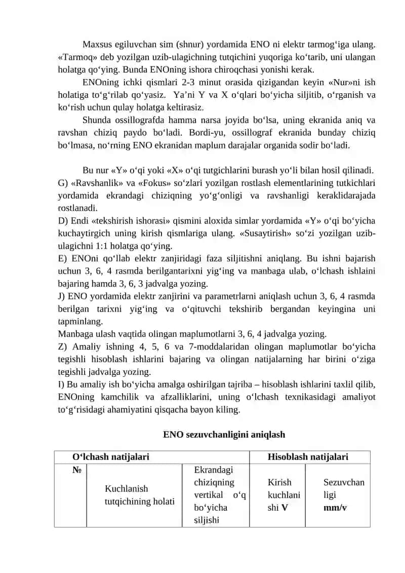 Elektron nurli ossillograf (ENO) 4