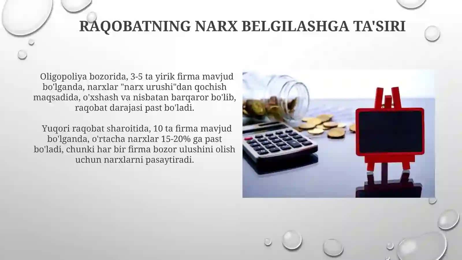 Bozor Iqtisodiyotida Narx Belgilash 4