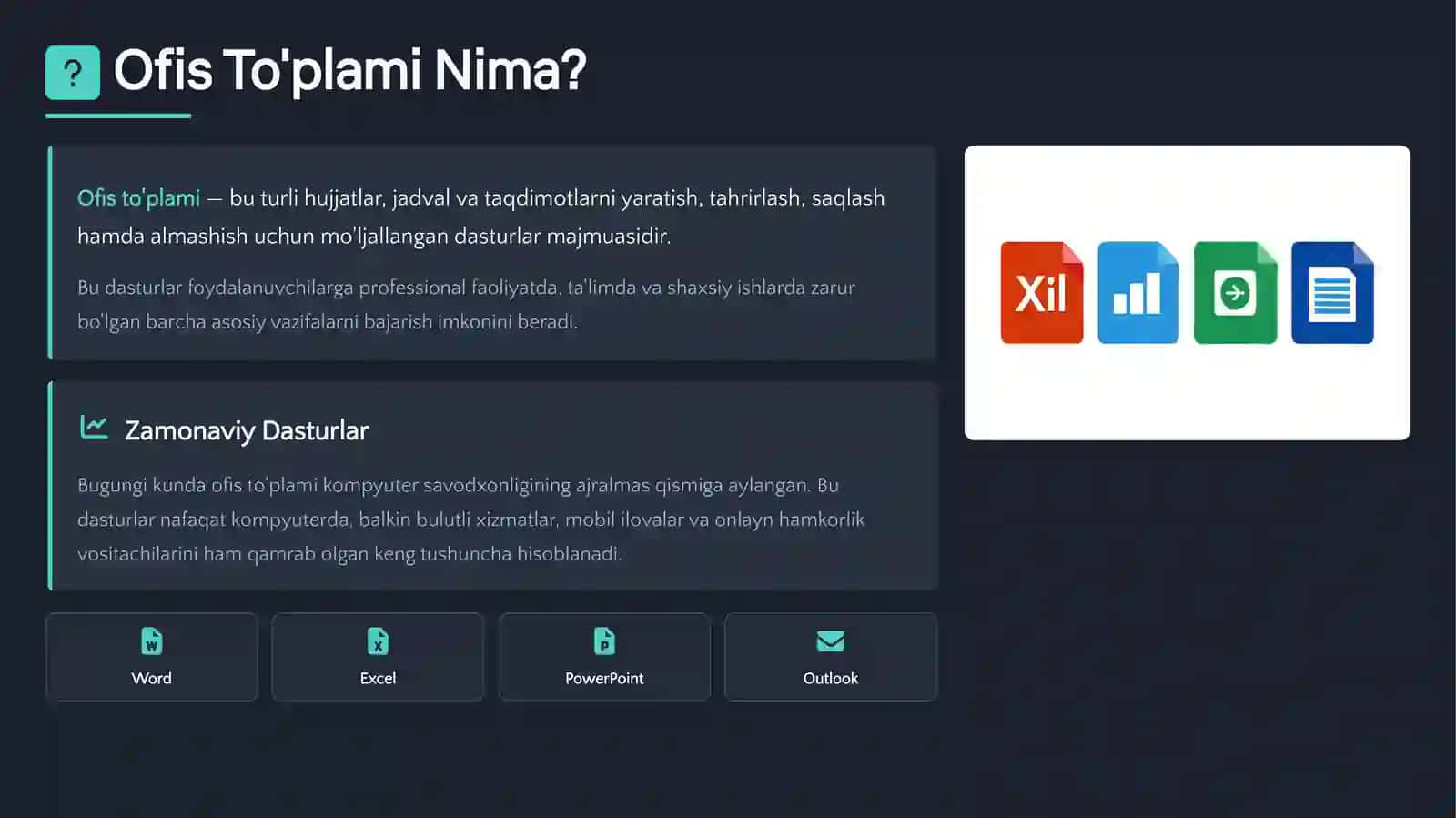 Ofis To'plami Tushunchasi va Ahamiyati 4