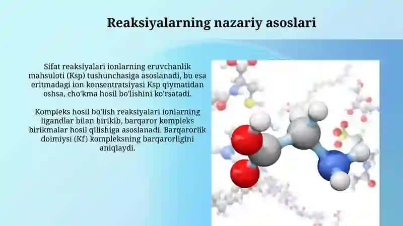 Biogen va organogen elementlar ionlariga sifat reaksiyalari 4