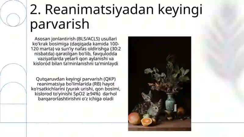 Ogʻir bemorlar parvarishi.Reanimatsion yordam asoslari 4