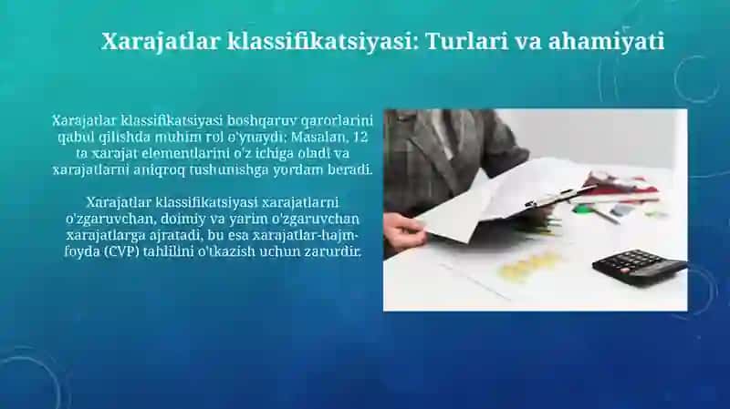 Xarajatlar hisobi 4