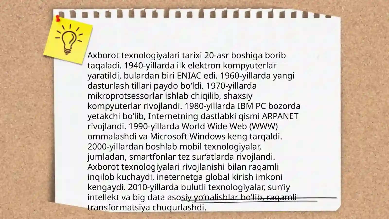Axborot tizimlari va axborot texnalogiyalari 4