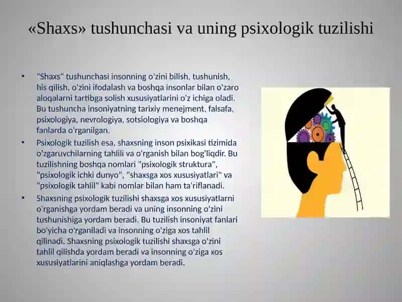 Psixologiyada «shaxs» tushunchasi 4