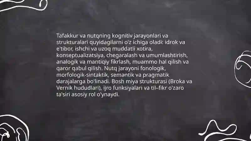 Tafakkur va nutqning pisixologik tavsifini tahlil qilish 4