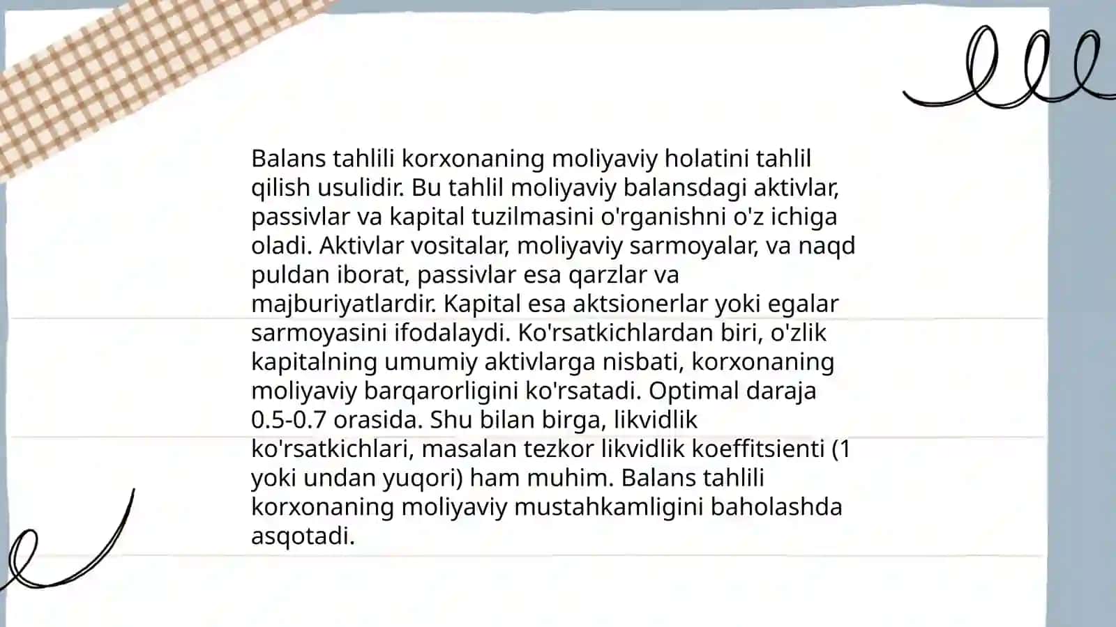 Moliyaviy hisobot tahlili 4
