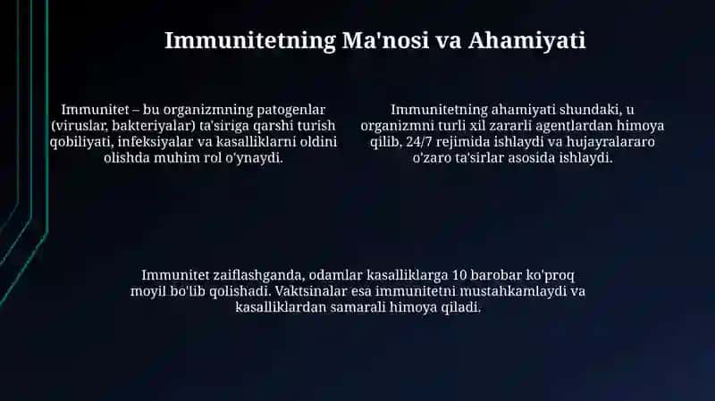 Immunitet va uning turlari 4