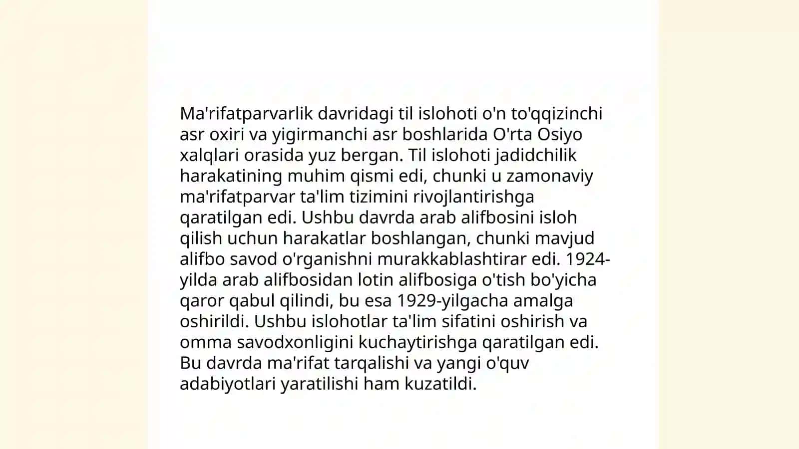 Ma'rifatparvarlik asarlari tili 4