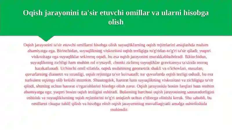 Oqish rejimlarini aniqlash 4