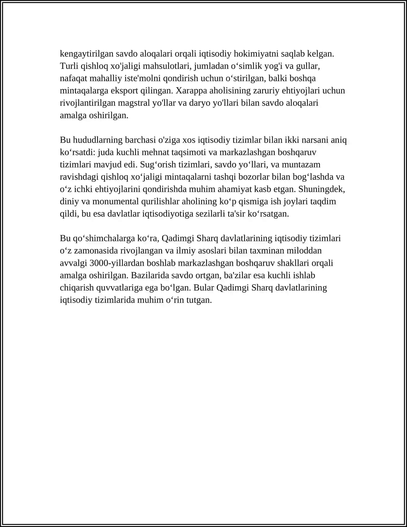 Qadimgi Sharq Davlatlari Iqtisodiy Tizimlari 4