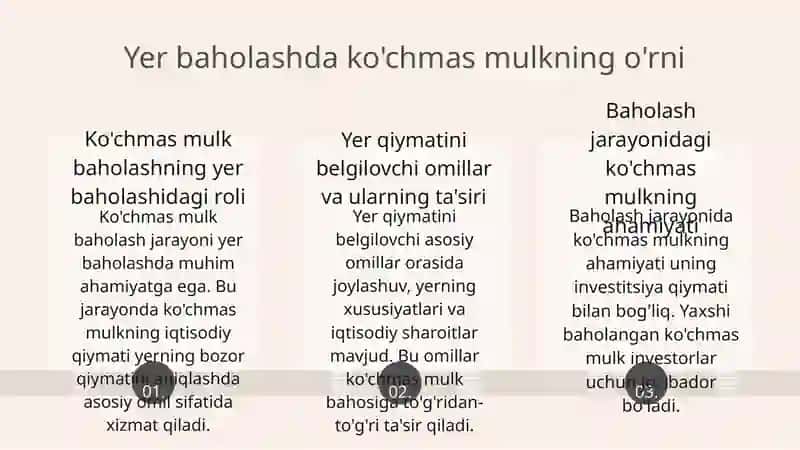 Yer uchastkalari baholash asoslari 4