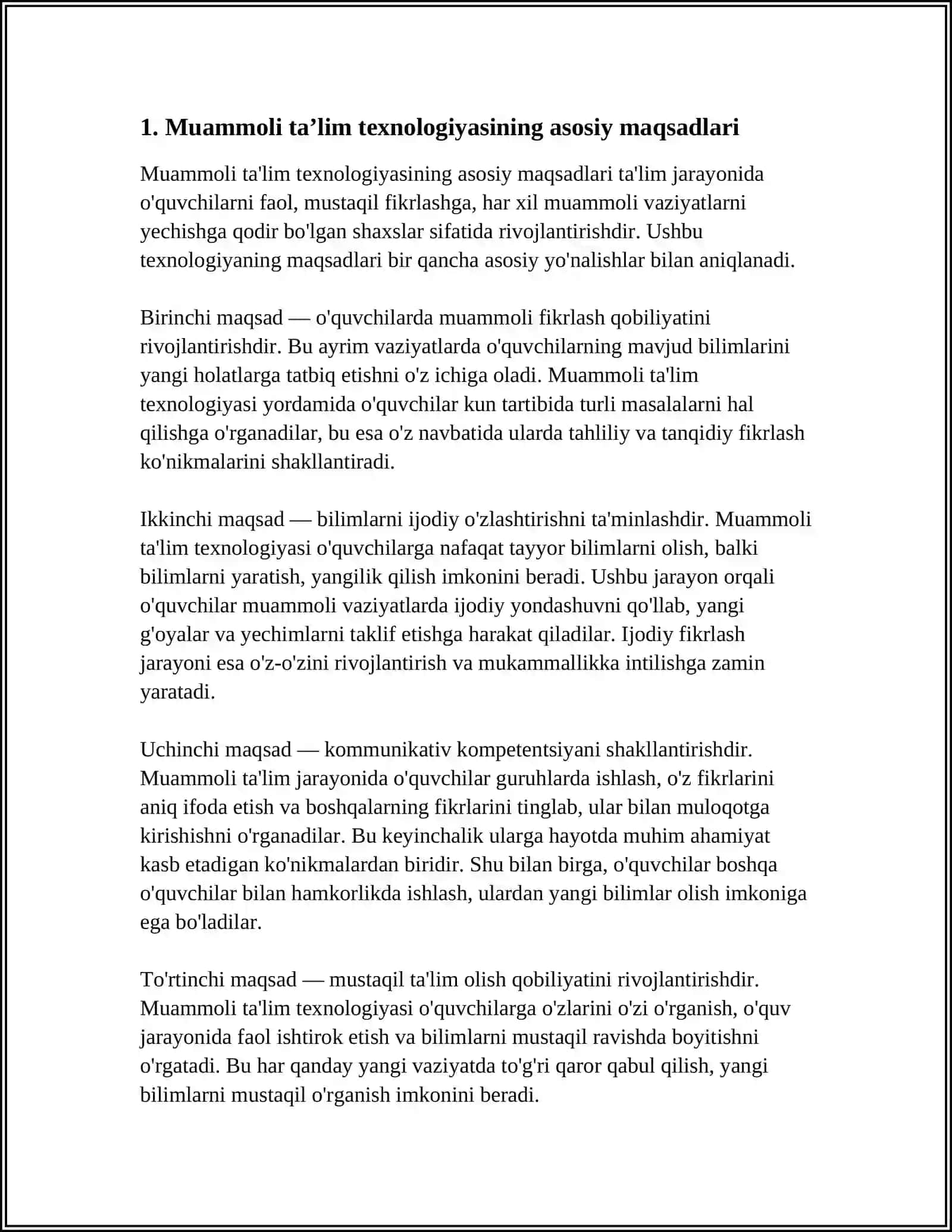 MAQSAD VA VAZIFASI 4