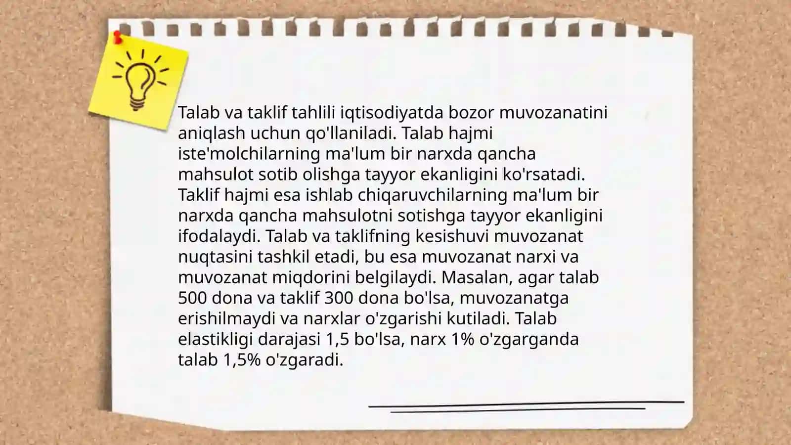 Bozor muvozanati 4