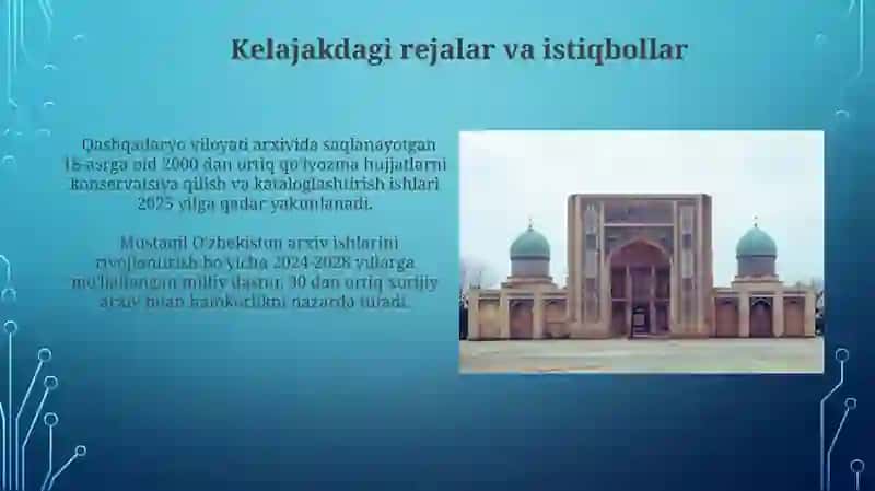 Mustaqil Oʻzbekiston arxiv ishi 4