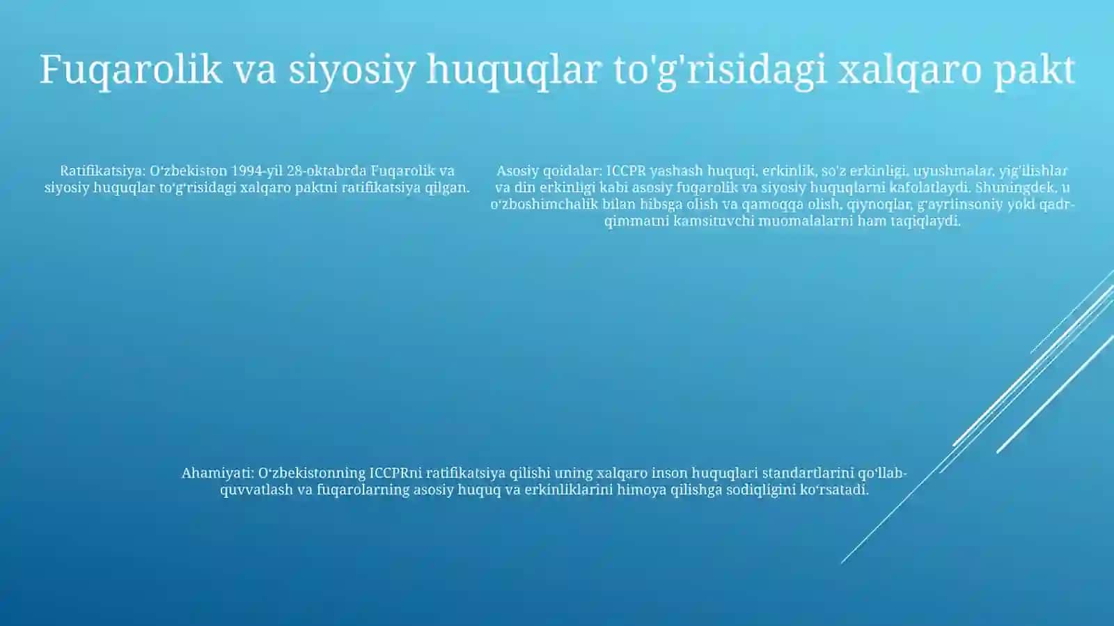 Inson Huquqlarining Kafolatlari 4